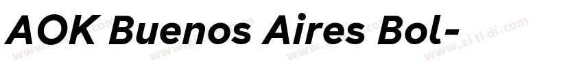AOK Buenos Aires Bol字体转换